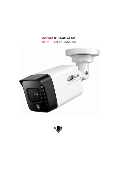 Ipc-hdw1230tc1-sa 3.6mm H.265+ Profesyonel Bullet Ip Kamera Sesli