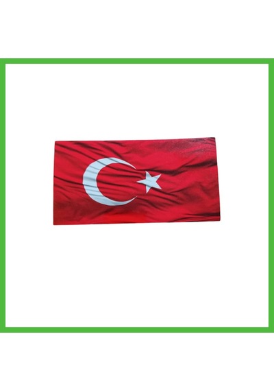 Vaveni Türk Bayrağı Oto Sticker Küçük Kırmızı Beyaz 16x8cm Arz Kırmızı - Beyaz