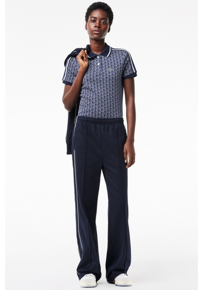 Lacoste Slim Fit Polo T-shirt Kadın Polo Yaka Tişört Lacivert