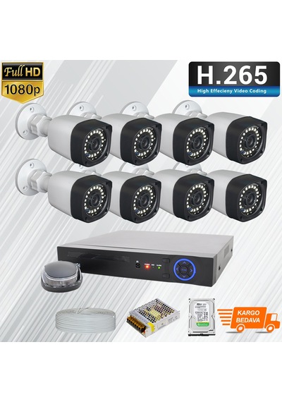 8Li Ip 2.0Mp Tak Çalıştır Set