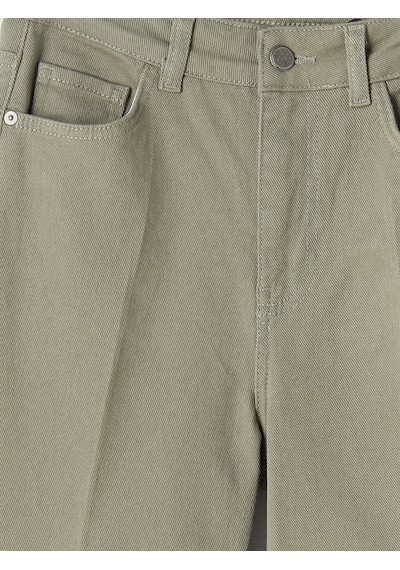 Lcw Comfort Yeşil Wideleg Kadın Jean Pantolon