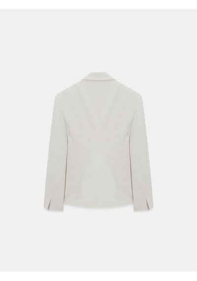 Dilvin 60787 Altın Düğmeli Blazer-taş Taş
