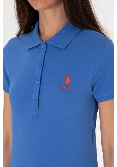 U.S. Polo Assn. Kadın İndigo Basic Tişört 50300896-VR028