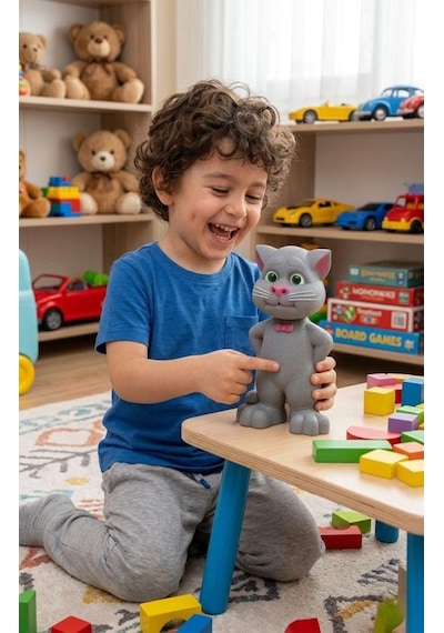 Talking Tom İnteraktif Konuşan Kedi - Ses Taklit Eden Ses Kaydeden Dokunmatik Sensörlü Oyuncak