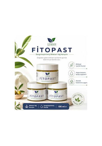 Genixir Fitopast Bitkisel Yağ Karışımı 100 Ml Zenginleştirilmiş Doğal Bakım Macunu