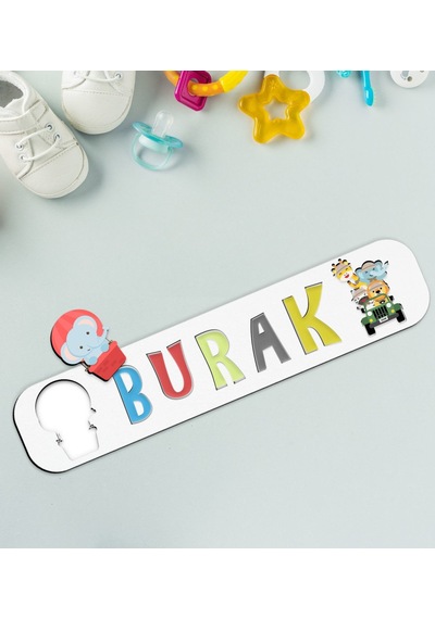 Bk Toys Çocuklara Özel Isimli Ahşap Eğitici Yapboz Puzzle-9