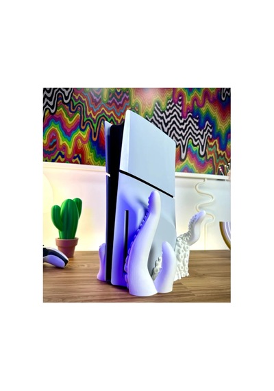 Ps5 Slim Playstation 5 Slim Cd Disk Versiyon Uyumlu Ahtapot Dikey Tentacle Vertical Stand