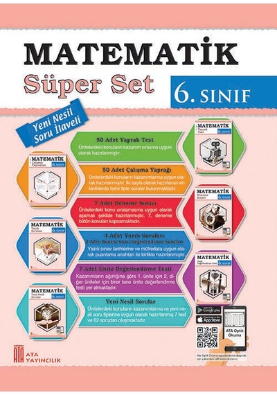 Ata 6.sınıf Yeni Nesil Sorularla Ben Korkmam Matematik + Süper Set + Math Max