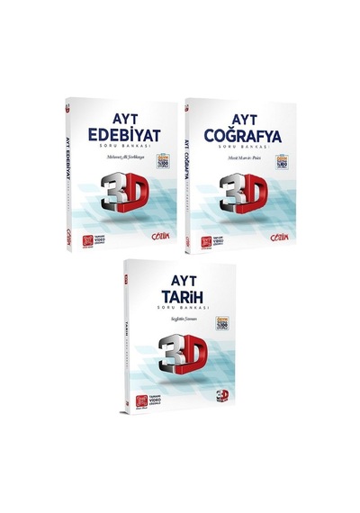 3d Yayınları Yks Ayt Sözel Soru Bankası 3 Lü Set 3d Yayınları