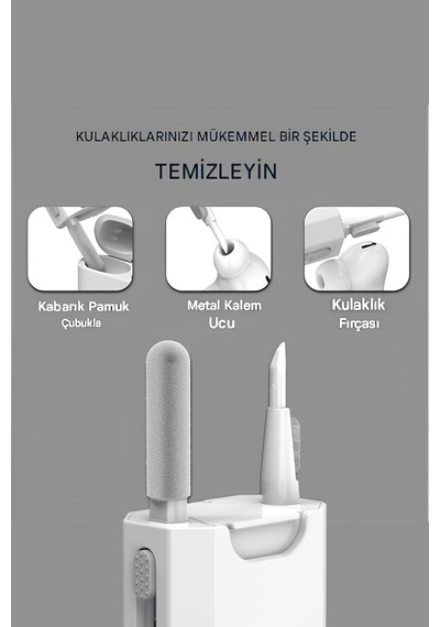 8'i 1 Arada Çok Fonksiyonlu Elektronik Temizlik Kiti Klavye, Kulaklık, Telefon, Laptop Mt5610