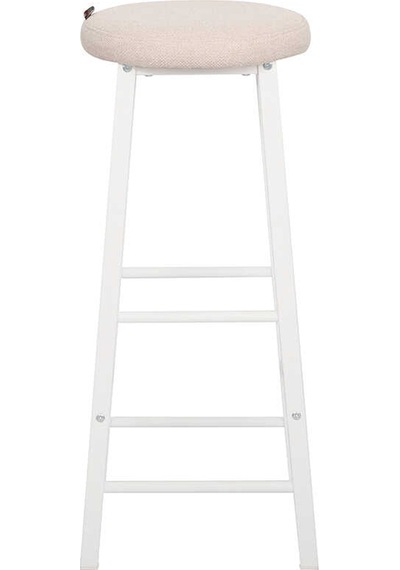 High-rise 2 Tabureli Yüksek Ayaklı Yemek Masası - Beyaz 120x40x100 Beyaz