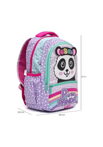 Crowned Panda Kız Çocuk Okul Seti Mor-su Yeşili