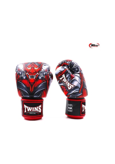 Twins Fbgvl3-58rd Kabuki Boks Eldiveni Deri Muay Thai Eldiveni Kırmızı