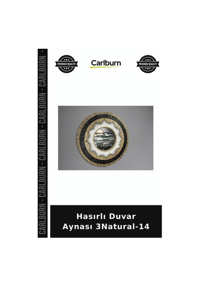 Özel Üretim Dekoratif Hasır Salon Antre Ev Aksesuarı Doğal Hasırlı Duvar Aynası 3natural-14 Diğer
