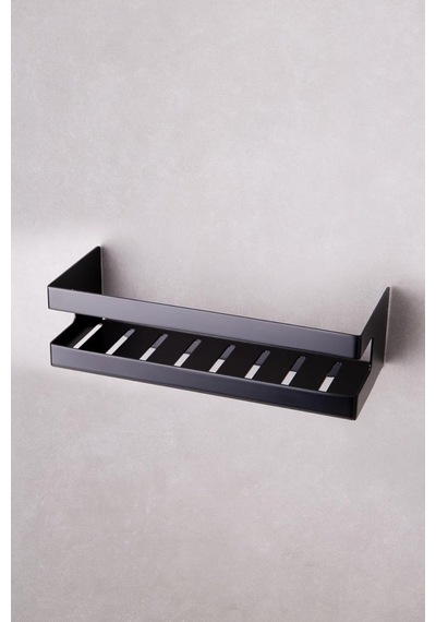 Duş Raf Sistemi Siyah Renk 98x100x250 Mm Çok Renkli