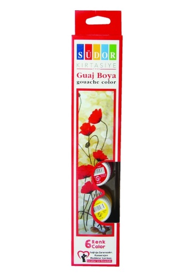 Südor Guaj Boya 6 Lı Şişe - 2 Set Çok Renkli
