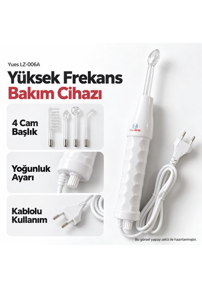 Yues Lz-006a 4 Başlıklı Yüksek Frekans Cilt Ve Saç Bakım Cihazı