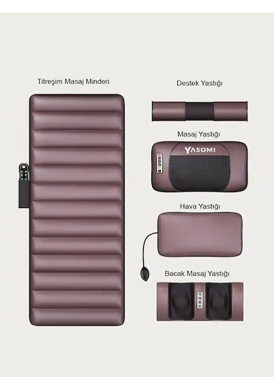 Yasomi Relaxon X10 Elektrikli Tam Vücut Isıtmalı Masaj Yatağı
