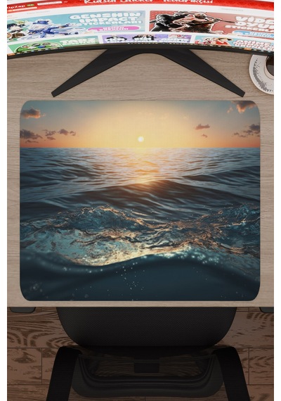 Okyanus Kaymaz Dikişli Kauçuk Oyuncu Mousepad V1 - 48x40 Xl Gaming Mouse Pad Fare Altlığı