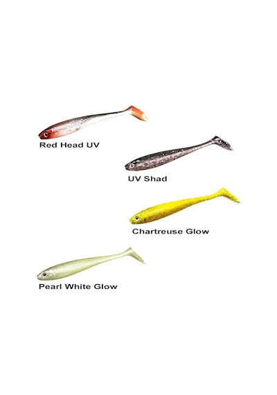 Ryuji Panic Shad 9cm 5.5gr Silikon Yem Pearl White Glow