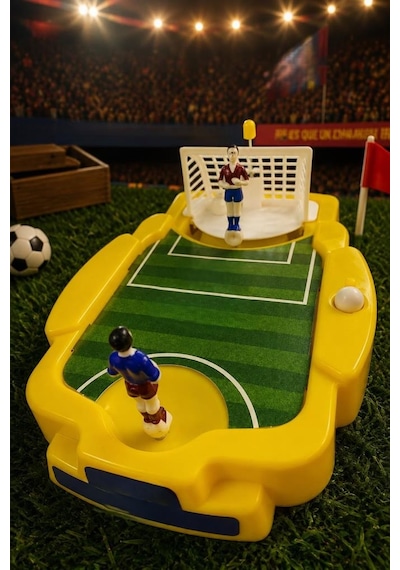 Mini Penaltı Atışı Futbol Oyun Seti Eğitici Penaltı Atışı Oyuncak Kale Ve Futbolcu Oyun Seti