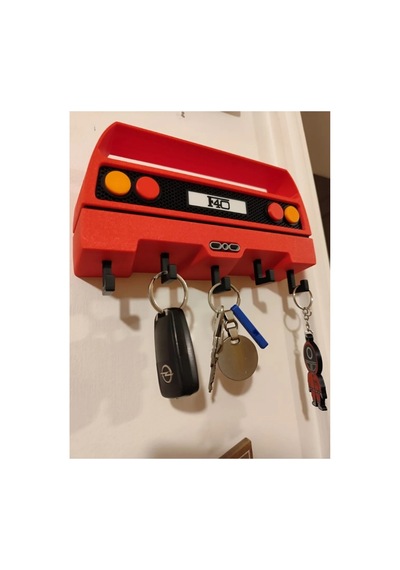 Ferrari F40 Tasarımlı Anahtar Askılığı Arka Görünüm