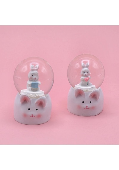 Emh Store Mini Boy Tavşan Tasarımlı Kar Küresi