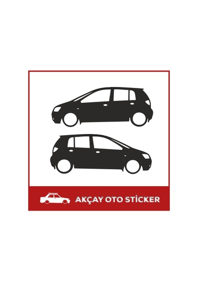 Hyundai Getz Sticker Getz Gölge Sticker Hyundai Oto Sticker