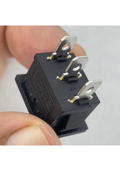 Ic-121 Mini Işıksız Anahtar On-off 3p Siyah