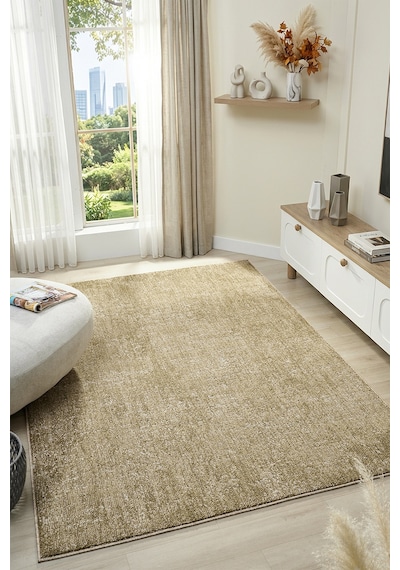 Mariesse Home Wool Serisi Bukleli Yumuşak Dokulu İskandinav Dokuma Halı 1086-yeşil