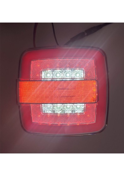 2 Adet Kare Neon Stop Lambası 4 Fonksiyonlu 12-24V