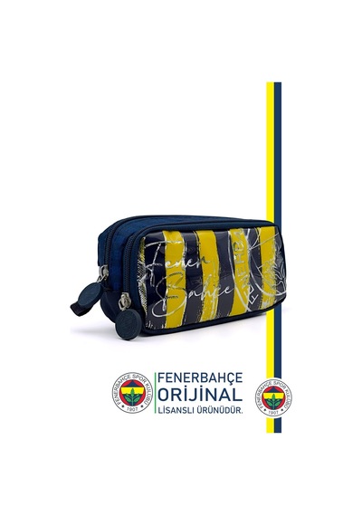 Fenerbahçe Kalemlik Set 4lü Kırtasiye Ahşap Kutulu