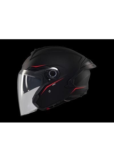 Kask Mt Cosmo Sv Çenesiz Gözlüklü Mat Siyah
