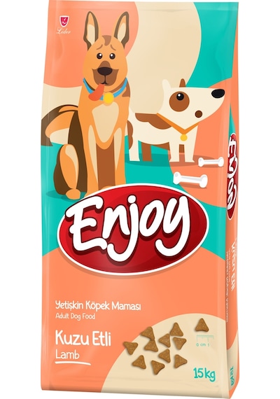 Enjoy Kuzu Etli ve Pirinçli Yetişkin Köpek Maması 15 KG