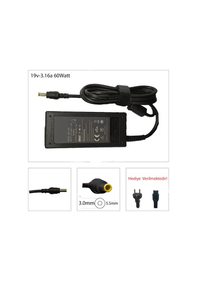 Samsung Uyumlu NP370R5E S06TR Adaptör Şarj Cihazı