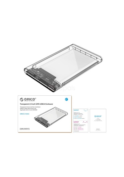 Orıco 2139U3-Pro-Cr Transparan Disk Kutusu