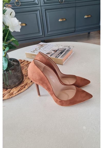 001 200 Topukla Kadın 10 Cm Topuklu Klasik Sivri Burun Stiletto 001