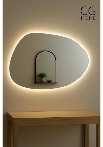 Ant Home Luna Ledli Ayna, Ledli Ayna, Konsol Aynası, Dresuar Aynası, Banyo Aynası Günışığı