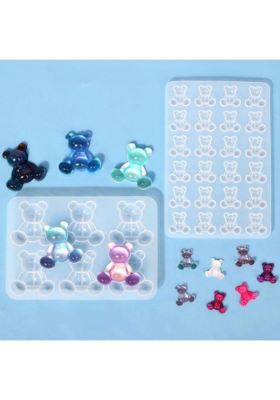 Kolye Ve Reçine Epoksi Kalıbı 24 Lü Haribo Minik Ayıcık Kalıbı