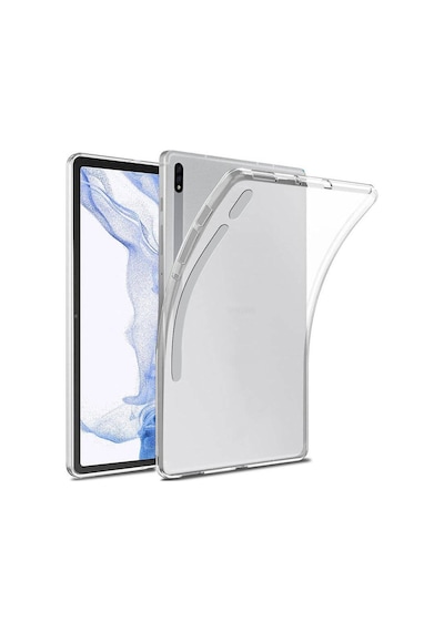Samsung Galaxy Uyumlu Tab S8 Şeffaf Silikon Yapılı Ultra Korumalı İnce Tasarımlı Kapak