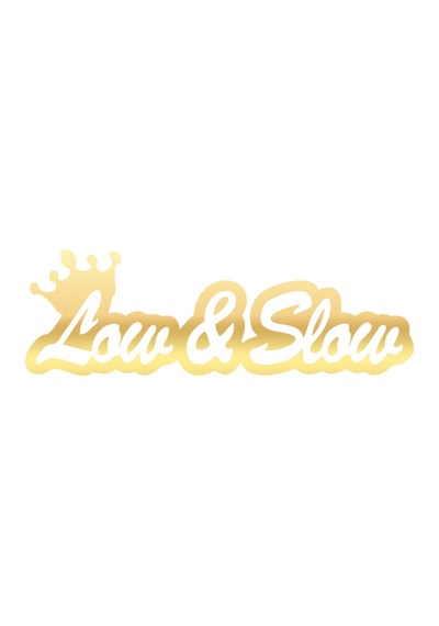 Low&slow Araba Sticker 17x17 Cm Gold