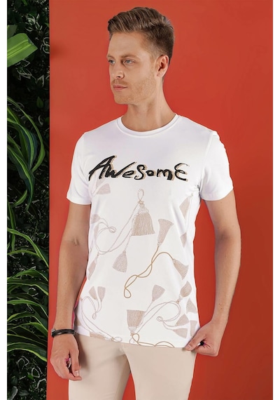 Efor Ts 856 Beyaz Spor T-shirt Beyaz