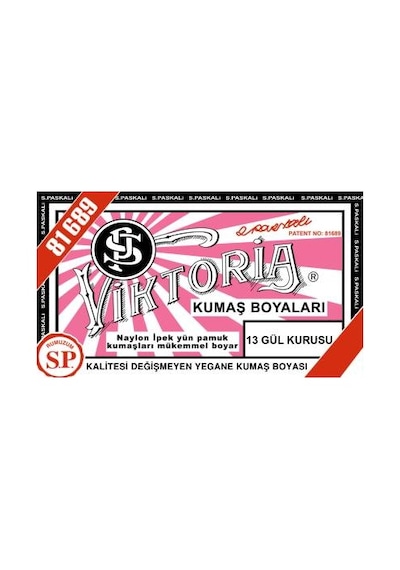 Viktoria Toz Kumaş Boyası 13 Gül Kurusu