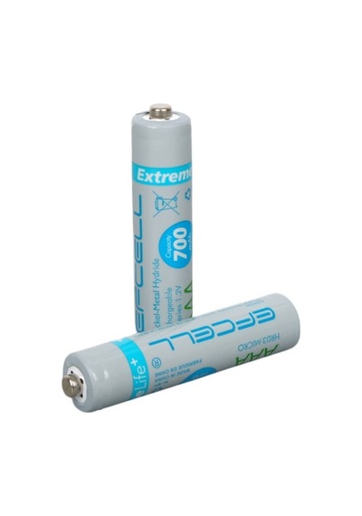 Efcell Extreme Life+ Aaa 700mah 1.2v Şarj Edilebilir Ni-mh Pil 2'li Paket