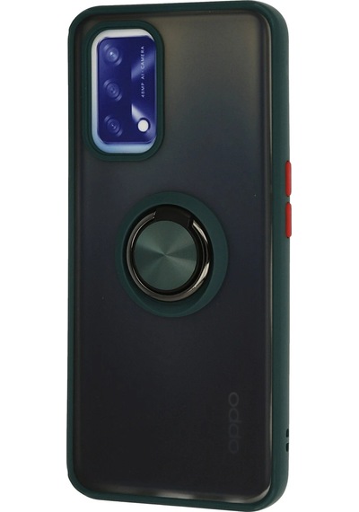 Newface Oppo A74 4g Kılıf Montreal Yüzüklü Silikon Kapak Glblseme - 2 - Yeşil
