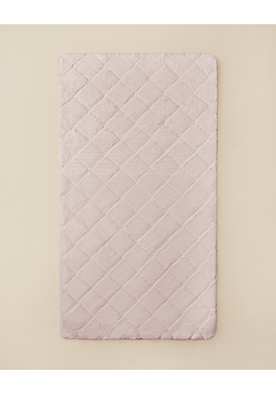 Soft Touch Rabbit Pelüş Halı 80x150 Cm Pudra