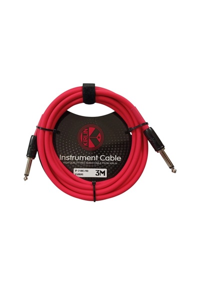 Kirlin Ip-241rd Gitar Kablosu 3 Metre Enstruman Kablosu Kırmızı 24 Awg Pro Audio Cable