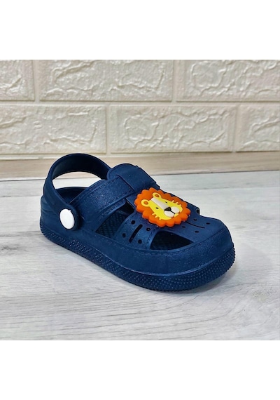Da-ye 1001 P Lacivert Önü Kapalı Yumuşacık Kaydırmaz Sandalet & Terlik 001