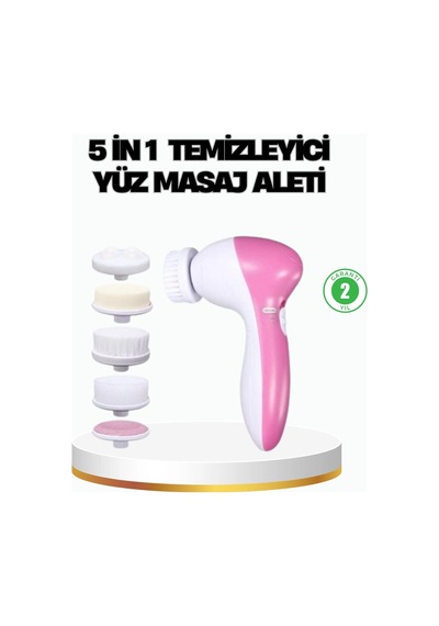 Mey İthalat 5 İ 1 Arada Yüz Temizleme Cihazı Masaj, Fırça, Peeling Ve Krem Uygulama Aparatlı