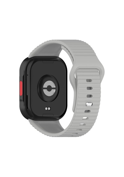 Redmi Watch 6 Silikon Kordon Tırtıklı Suya Dayanıklı Tasarım Gri